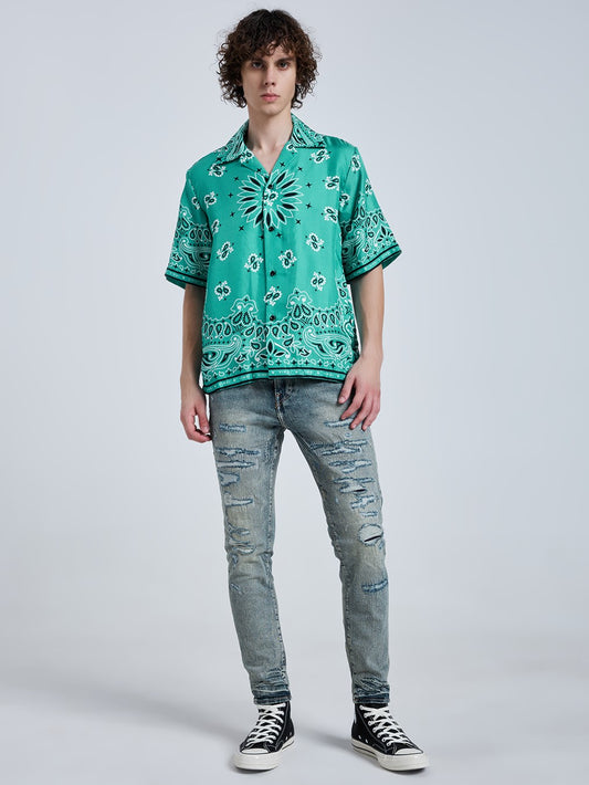 BANDANA BOWLING SHIRT