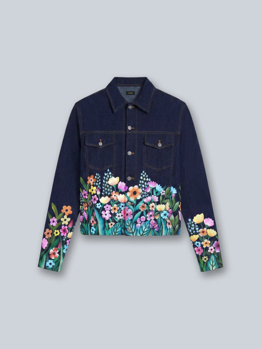 FLORAL TRUCKER JACKET