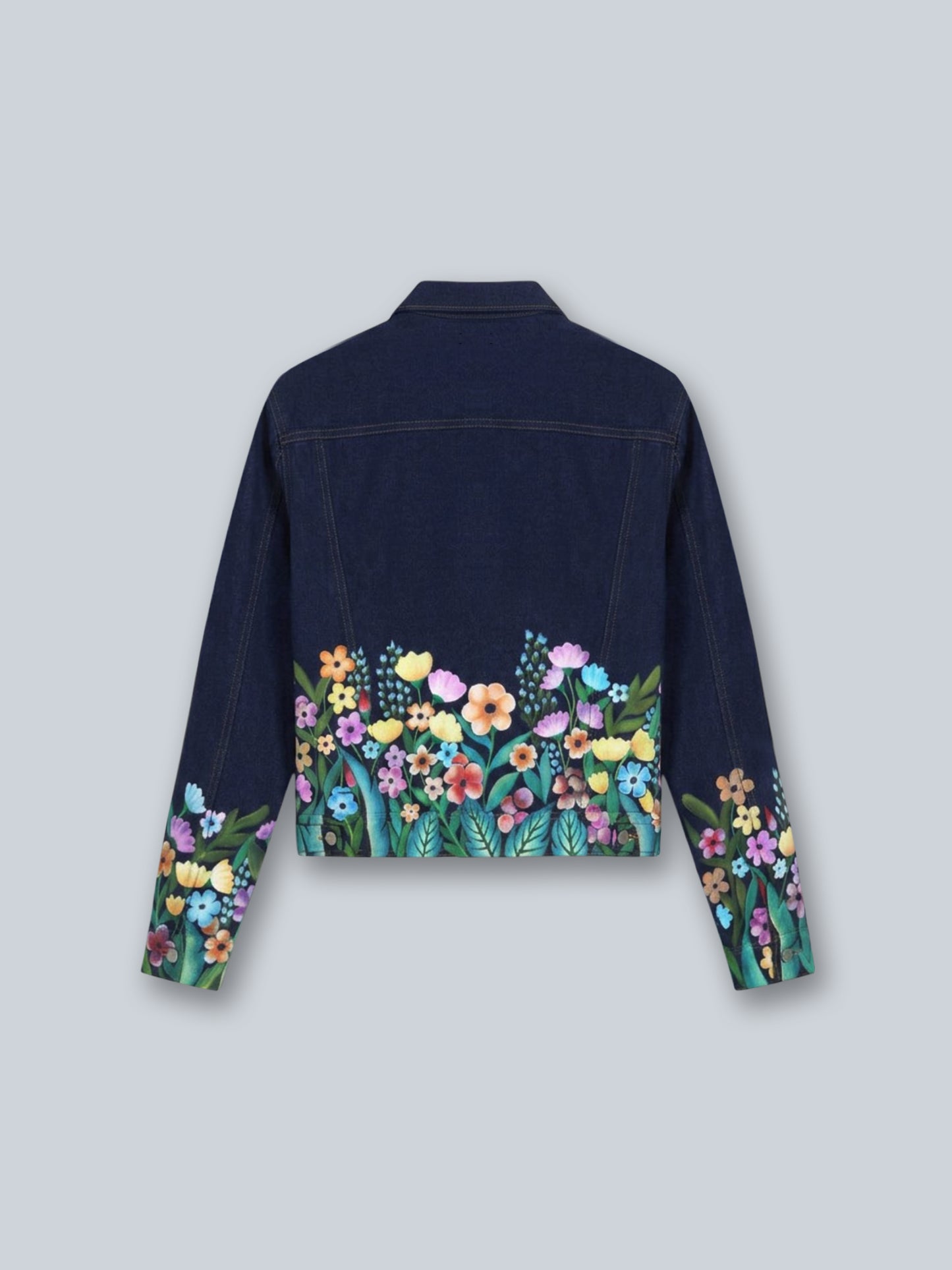 FLORAL TRUCKER JACKET