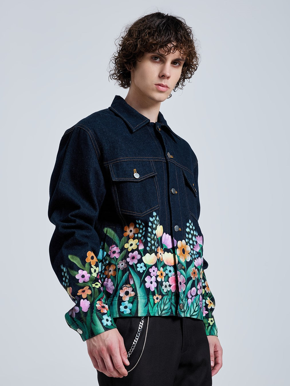 FLORAL TRUCKER JACKET