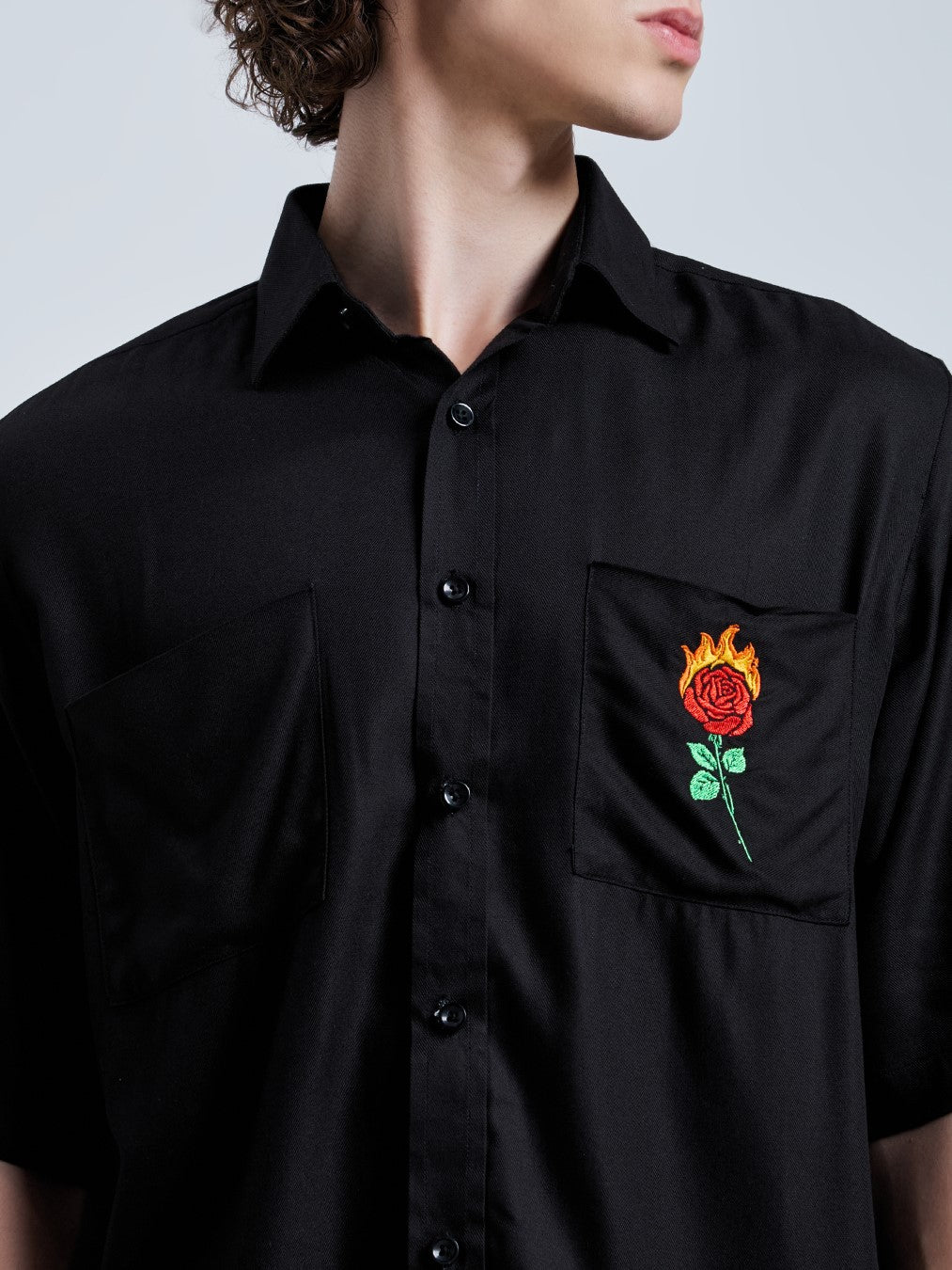 BURNING ROSE SHIRT