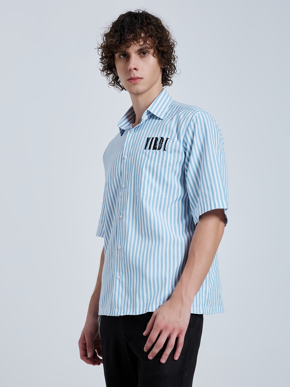 BEADS PAISLEY STRIPE SHIRT