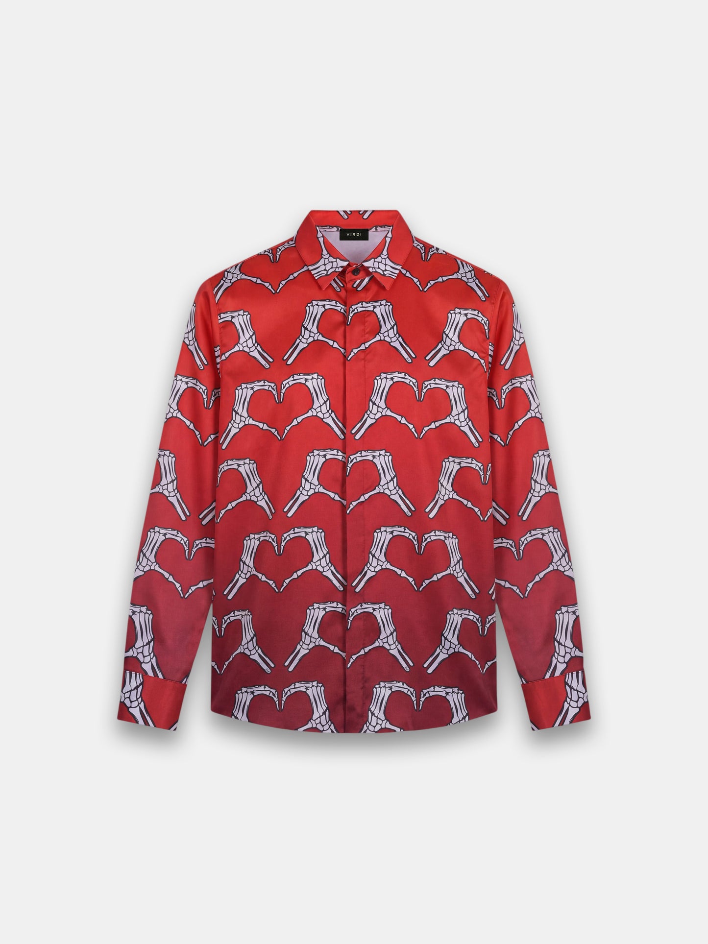 ALLOVER SKEL HEARTS SHIRT