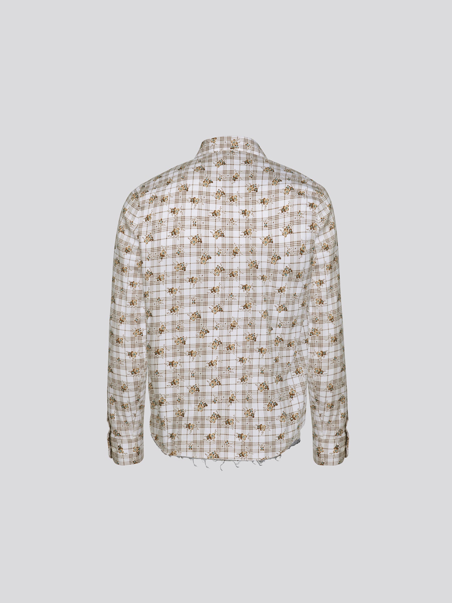 CYSTAL PLAID CROPPED SHIRT