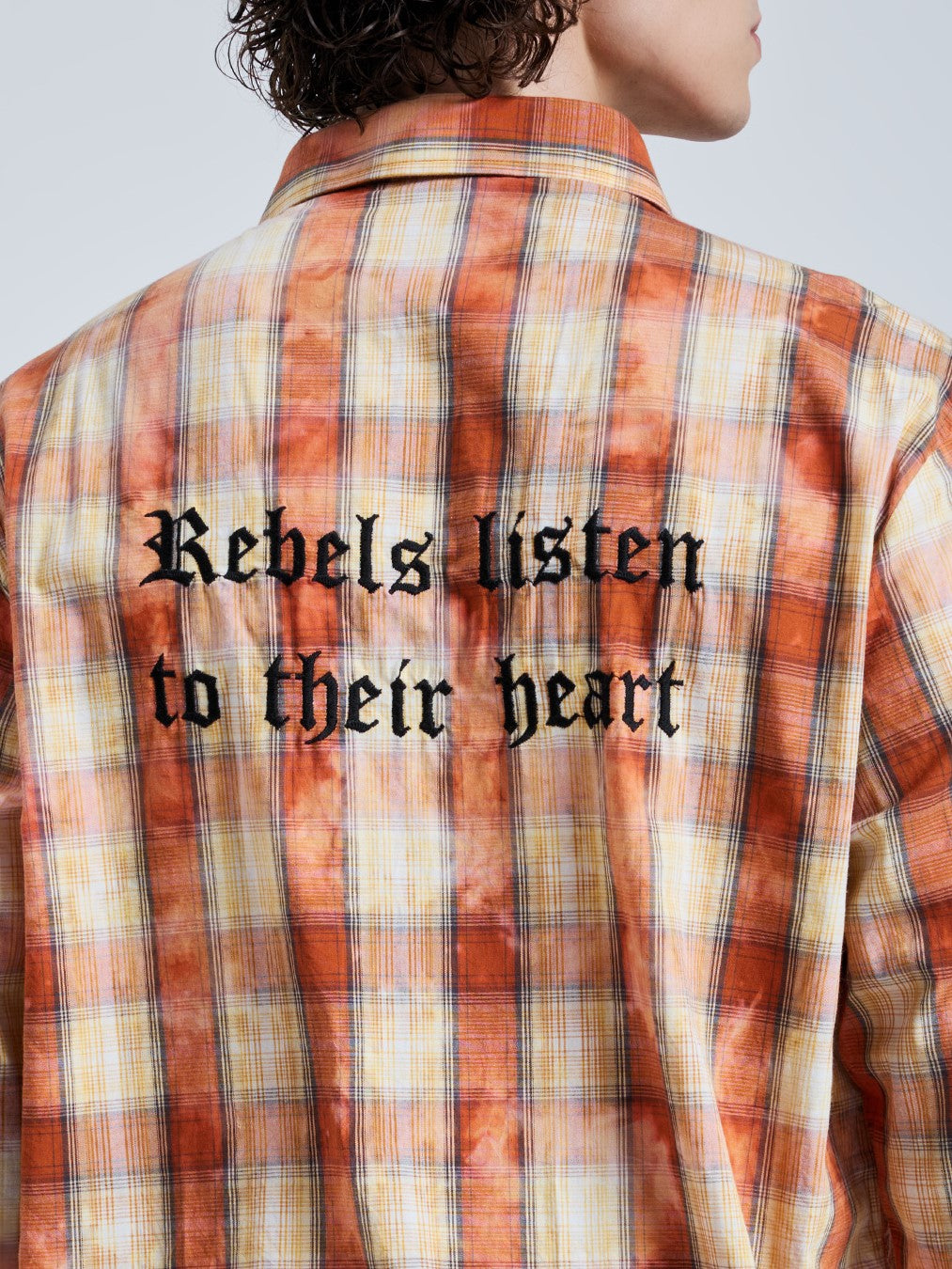 REBEL SLOGAN BLEACHED SHIRT